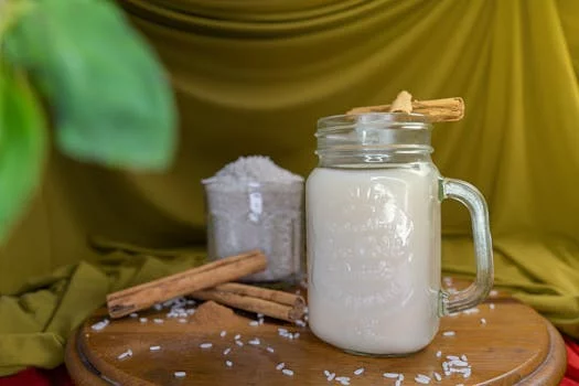 traditional horchata rice drink cinnamon
